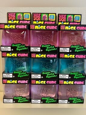 Schylling NeeDoh Nice Cube Bundle of 9